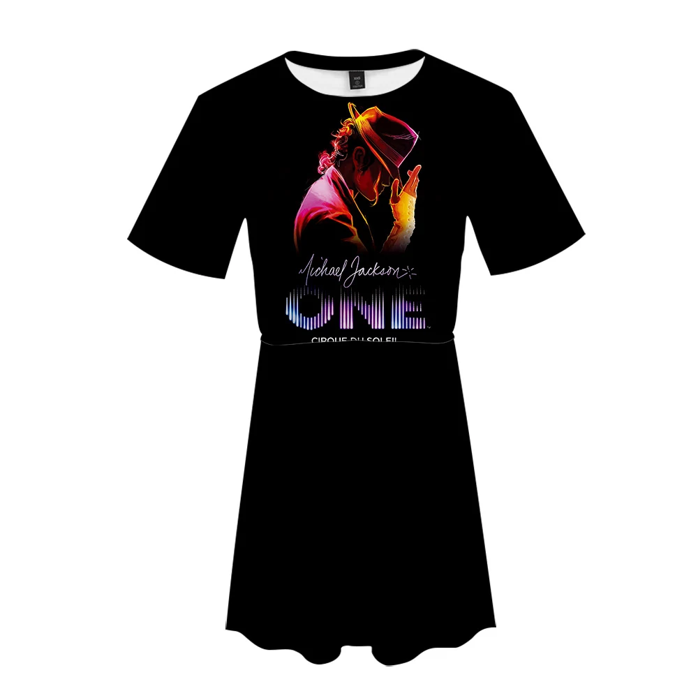 Летнее платье с 3D-принтом Майкла Джозефа Томми новое популярное уличное коротким