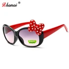 Детские очки RHAMAI 2018, солнцезащитные очки для девочек с любовным сердцем, летние пластиковые солнцезащитные очки UV400 для девочек