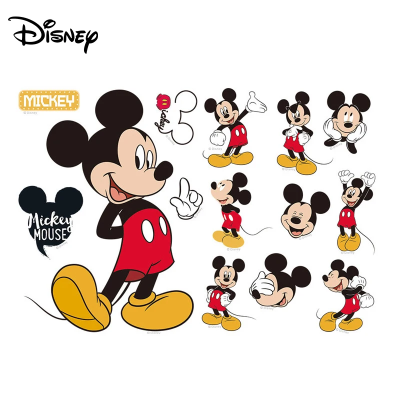 Disney 2 шт./компл. стикер Микки и Минни водонепроницаемая Съемная наклейка для