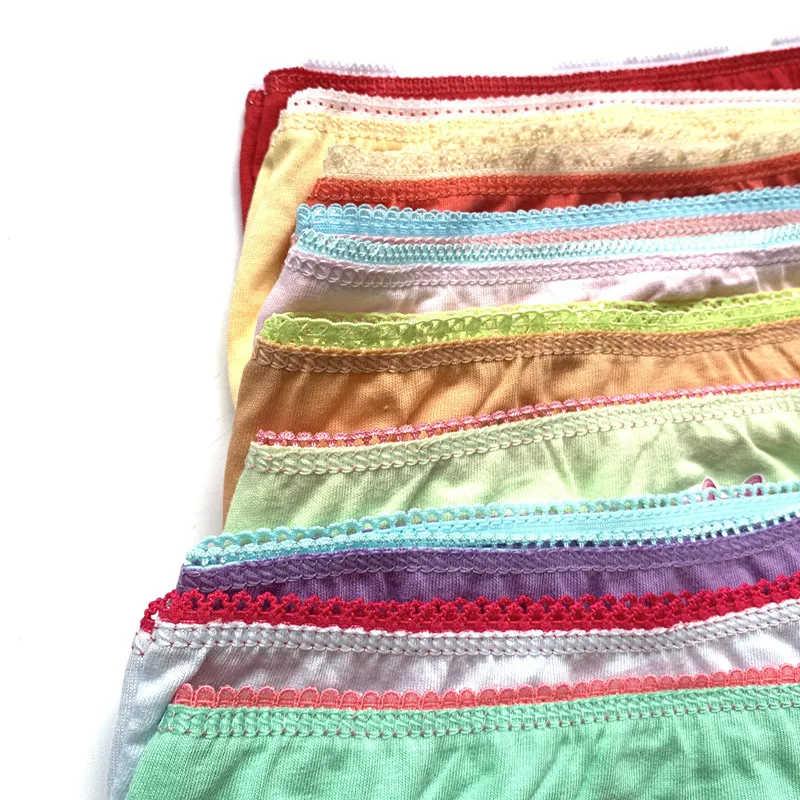 10 шт./лот Трусы для девочек с героями мультфильмов Дизайнерское нижнее белье