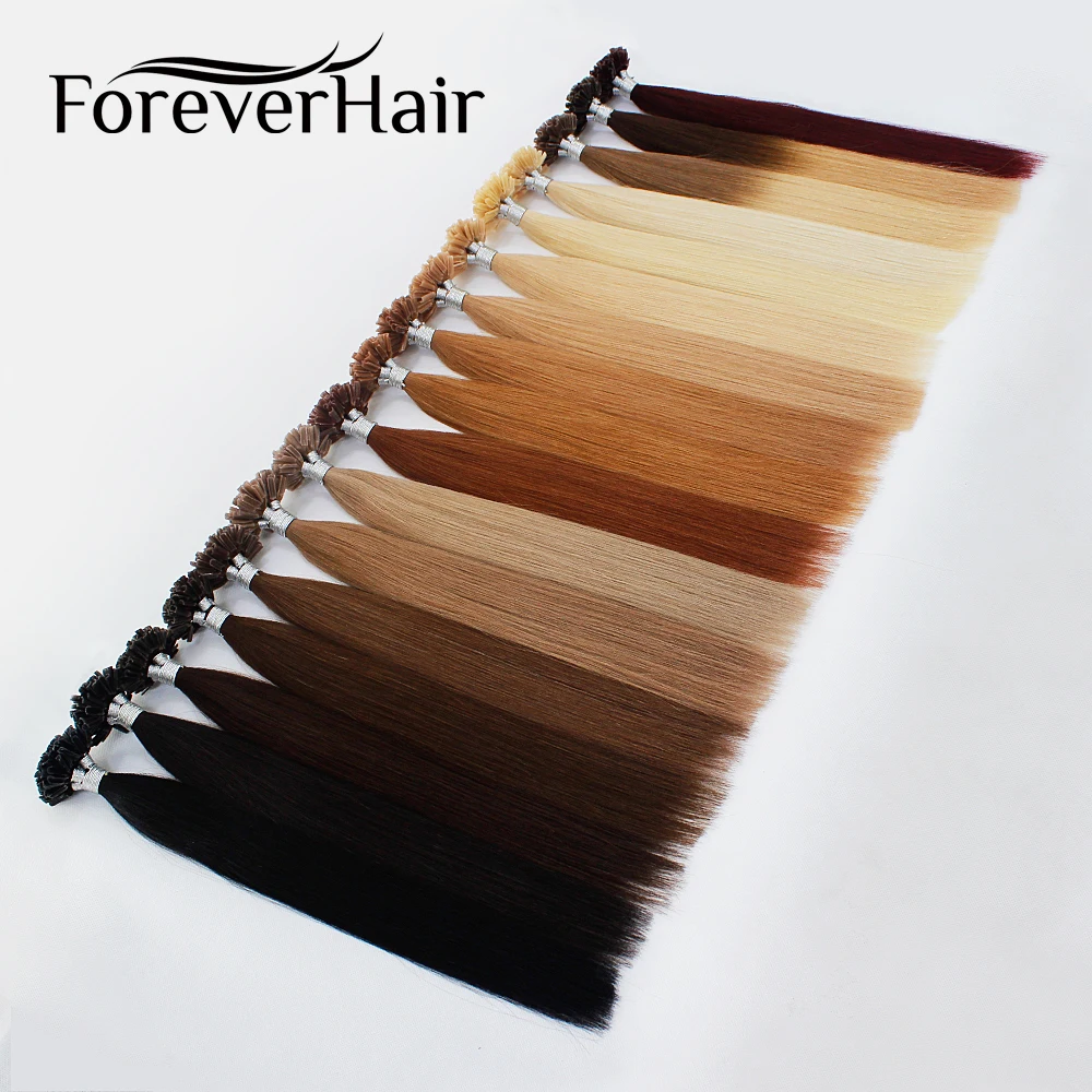 Накладные волосы FOREVER HAIR 0 8 г/локон шиньоны с U образным кончиком для наращивания
