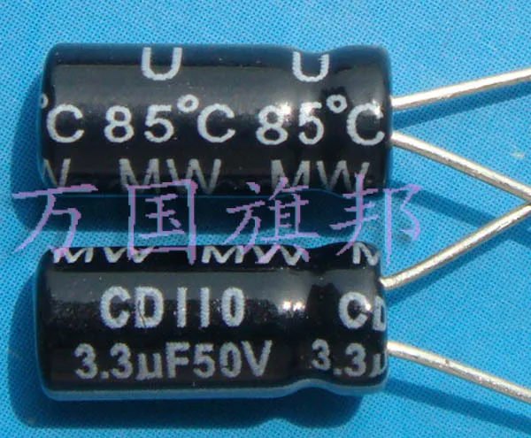 Бесплатная доставка. 50 в 3 мкФ ультрафильтрация электролитические конденсаторы