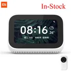Оригинальный сенсорный экран Xiaomi AI, Bluetooth 5,0, колонка с цифровым дисплеем, будильник, Wi-Fi, умный динамик для подключения Mi