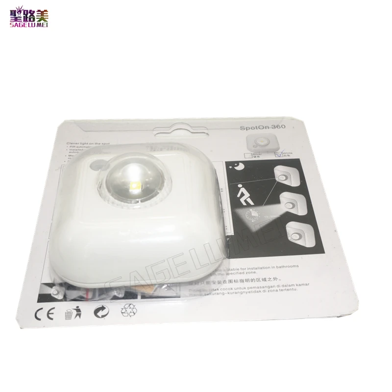 Точка на 360 градусов вращения беспроводной инфракрасный датчик движения