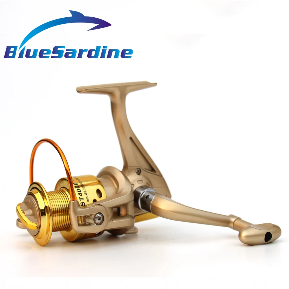 Недорогая спиннинговая Рыболовная катушка BlueSardine пластиковая для ловли карпа 6BB 5