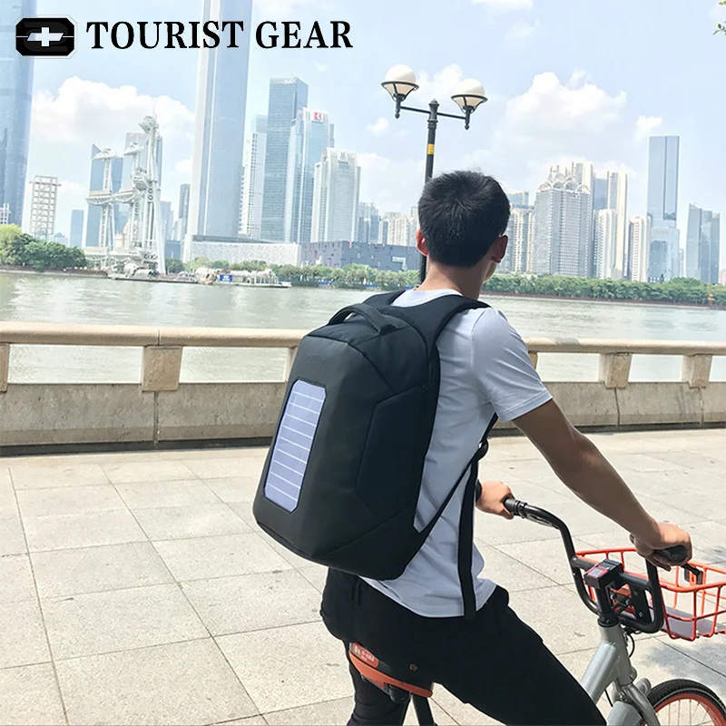 Plecak Солнечная приведенная в действие дизайнерский мужской рюкзак для mochila usb