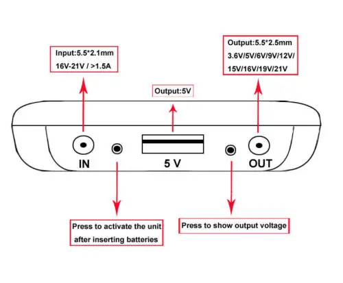 3.3A Mobile Power Supply Six 18650 Battery Charger For 19V Laptop Notebook 5V phone | Электроника