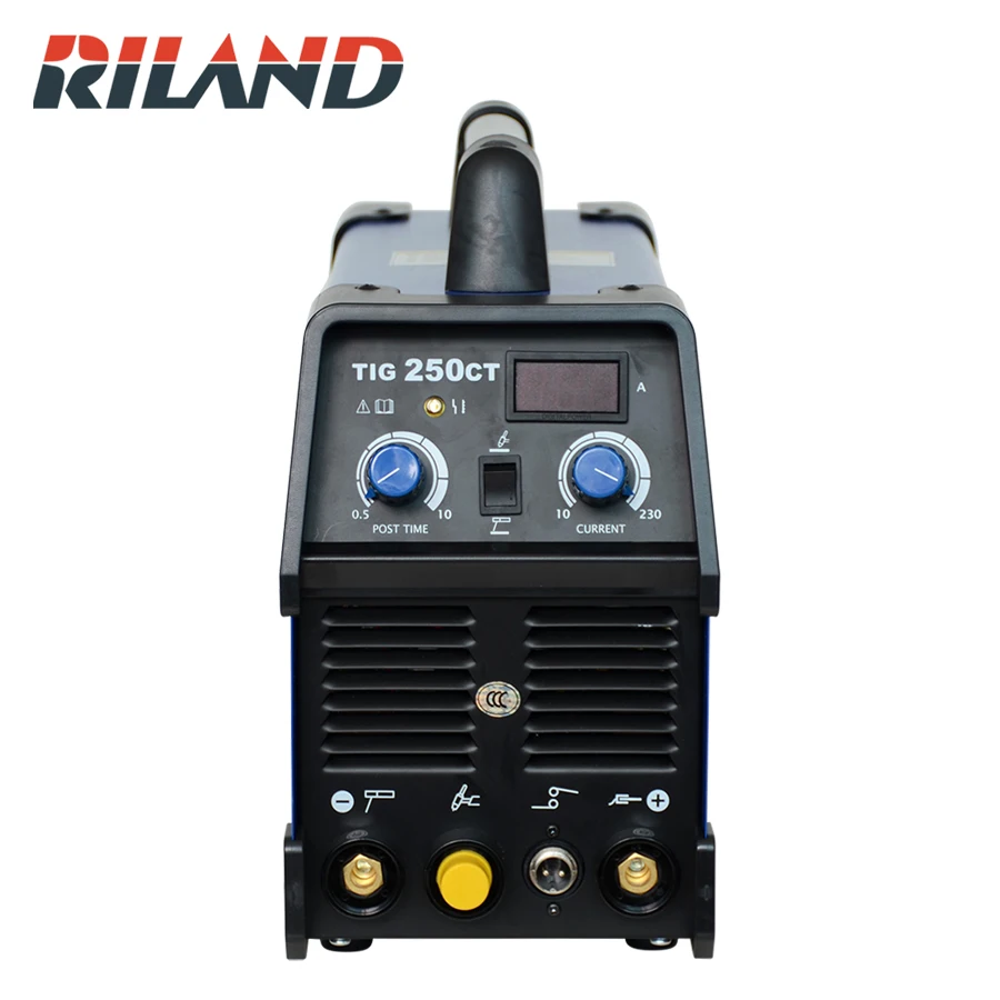 Riland Цифровой инвертор TIG сварочный аппарат мини 220 В портативный инвертор переменного тока IGBT сварочный аппарат TIG250CT