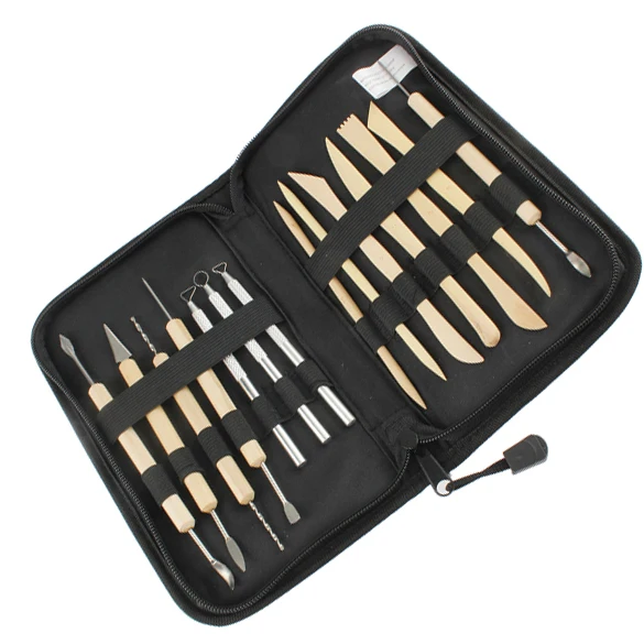 Набор из 14 деревянных металлических глиняных скульптур ручной работы