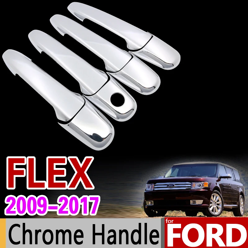 Хромированная накладка на ручку для Ford FLEX 2009-2017 2010 2011 2012 2013 2014 2015 2016 стикер