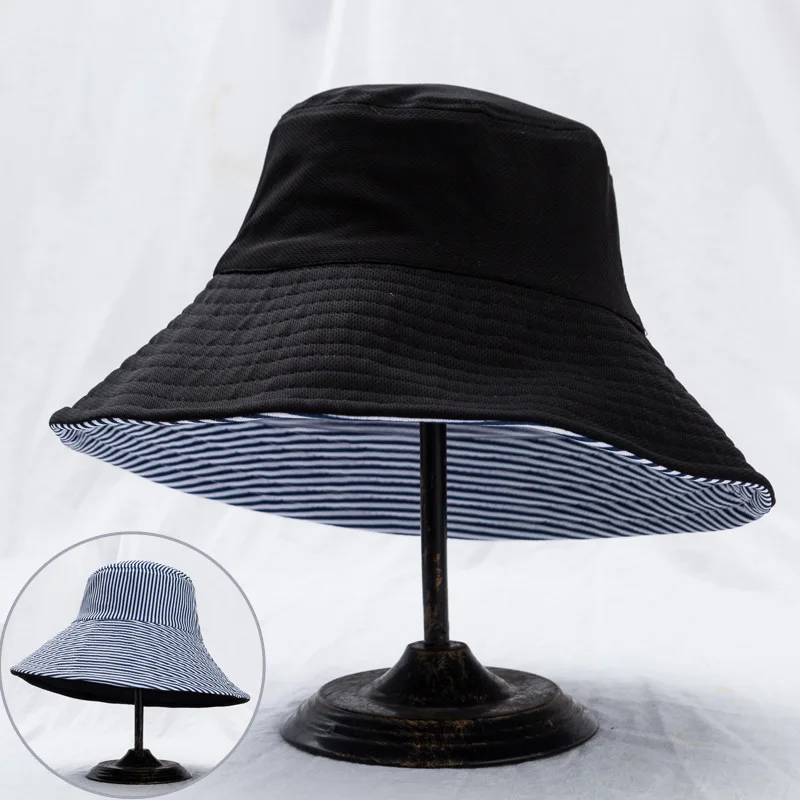 Женская пляжная двухсторонняя шапочка ZLD Солнцезащитная с козырьком для