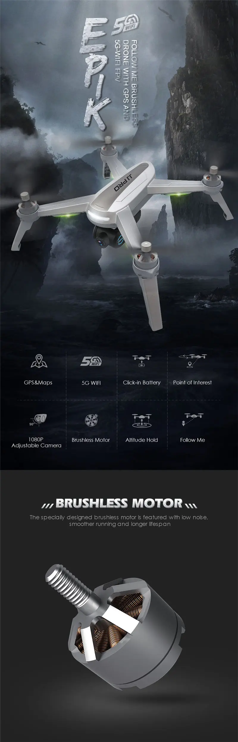 JJRC JJPRO X5 5G gps Wi-Fi FPV с HD камерой 1080P максимум 18 минут следуем за мной высота удержания Радиоуправляемый Дрон Квадрокоптер RTF