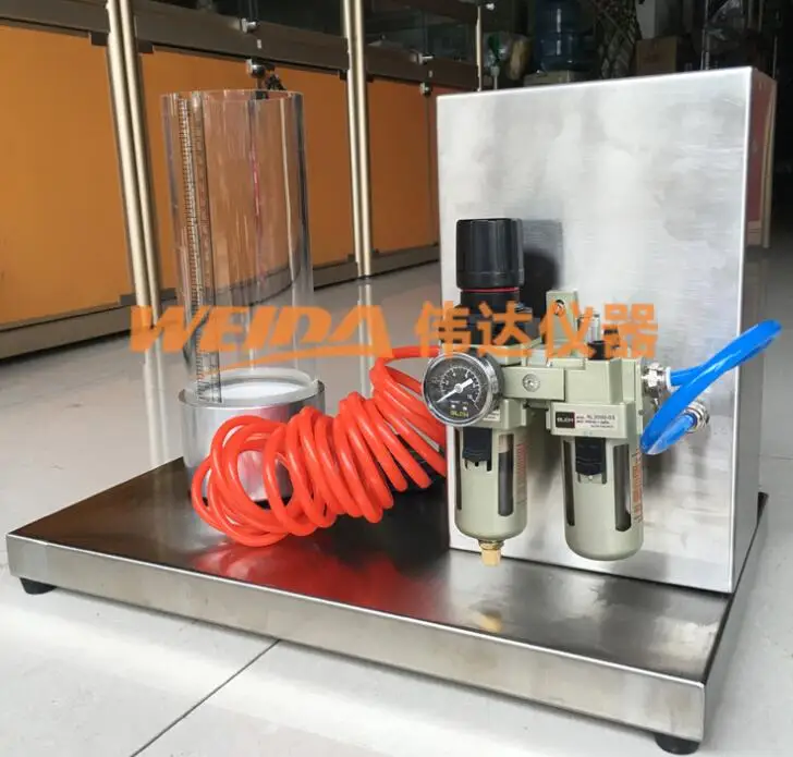 Определение динамических свойств порошковой воздушной смеси прибора для