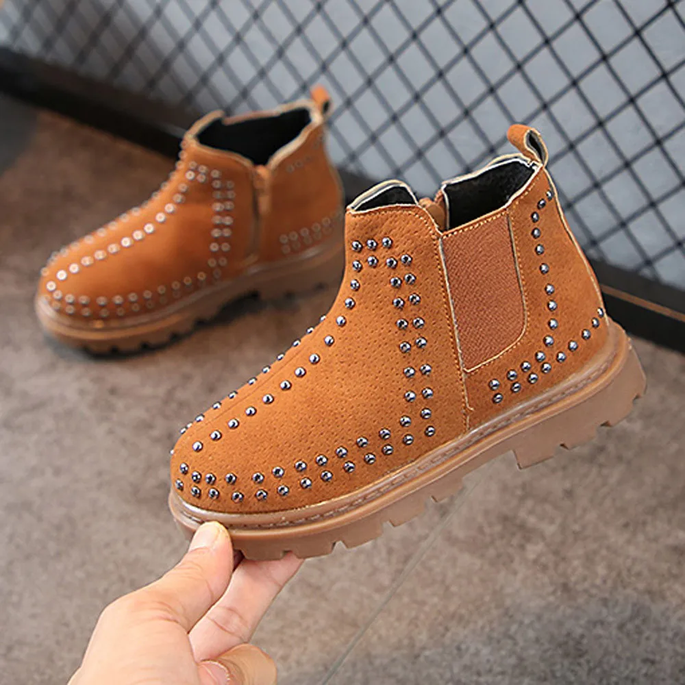 Детская обувь новые модные зимние мягкие ботинки для маленьких мальчиков и