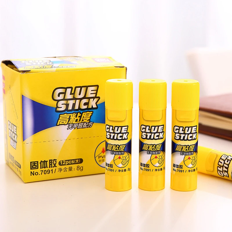 8 г клей карандаш твердый школьные канцелярские принадлежности сильные клеи для