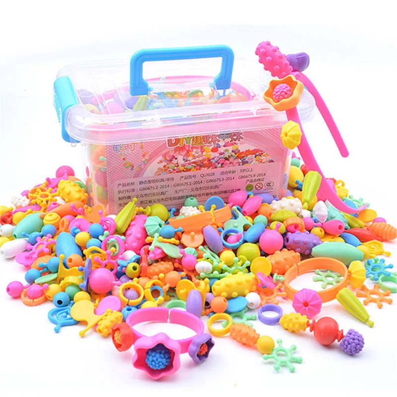 DIY бусины игрушки Детские модные игрушки для девочек Беспроводная поп игрушка-браслет бисер для детей развивающие игрушки для детей