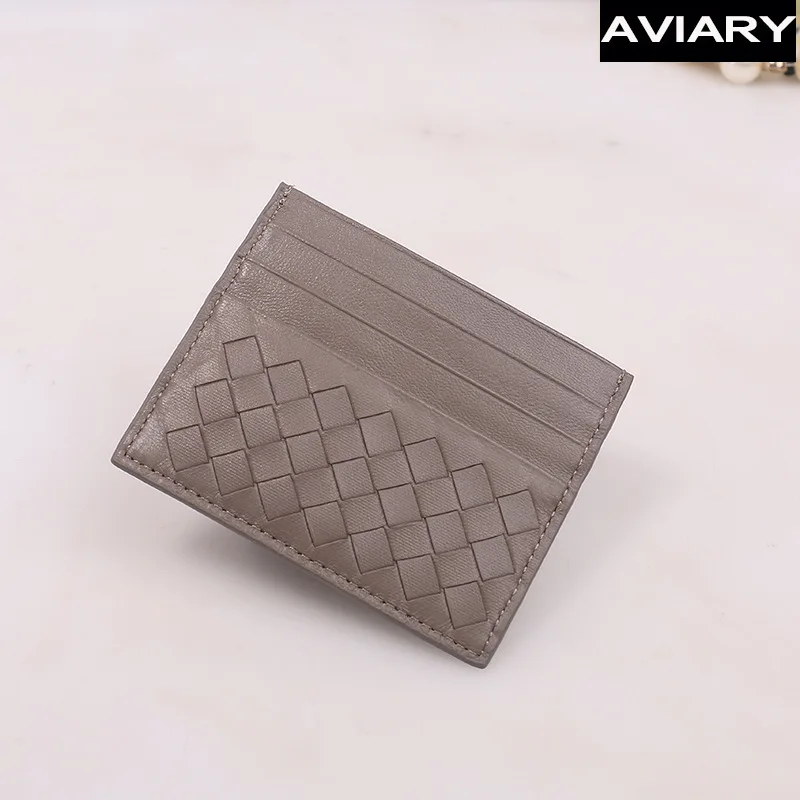 Двухцветная плетеная Сумка для карт из овчины Ms. Mini легкий кожаный комплект сумка