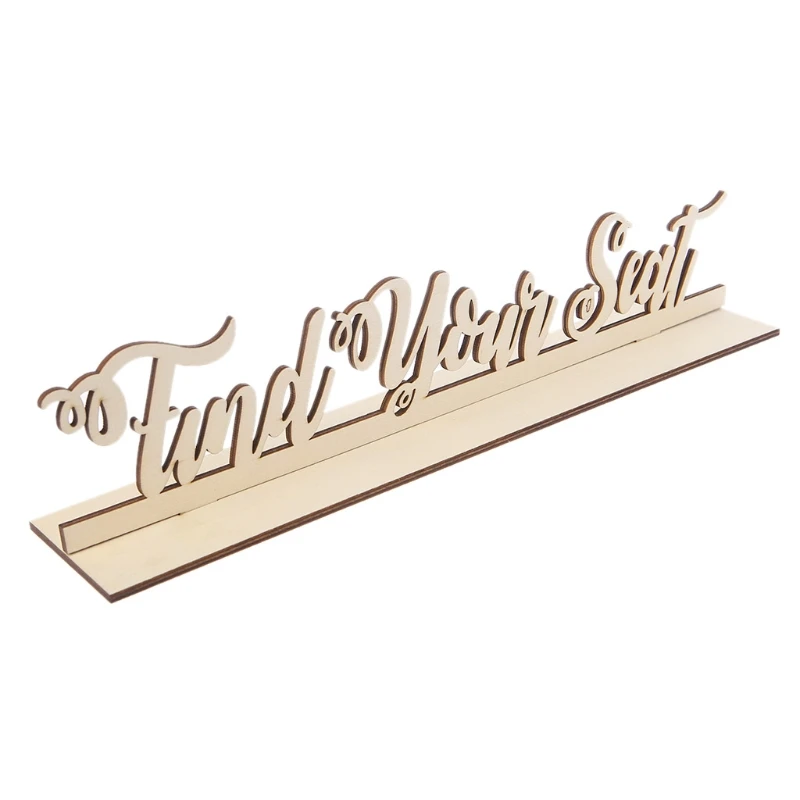 Романтическая деревенская Свадебная вечеринка Декор сувениры Дерево DIY Знак