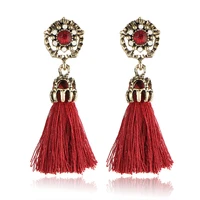 hocole bohemian tassel earrings hanging drops for women statement earrings black vintage dangle earring jewelry christmas gift
