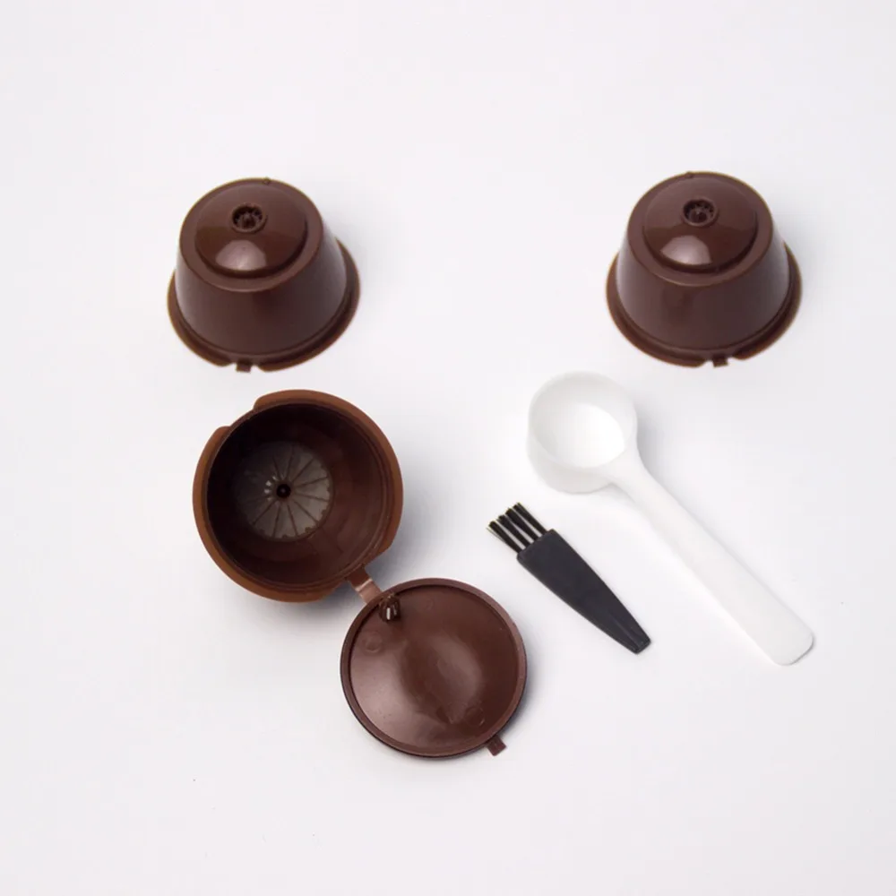 3 шт./компл. чашка-фильтр для кофейных капсул Dolce Gusto многоразовая с крышками