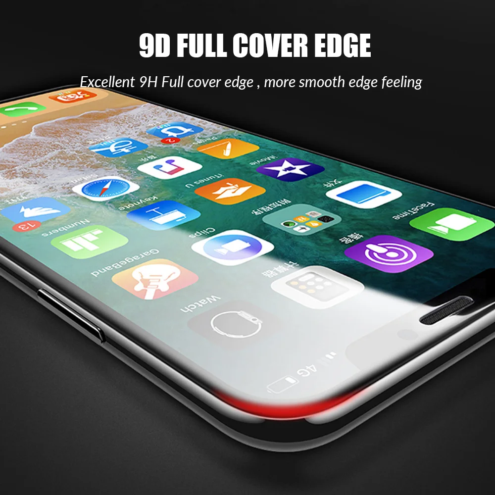 9D изогнутое Защитное стекло для iPhone X XS 11 Pro Max защита экрана стекло на iPhone 11 pro XR XS Max закаленное стекло полная пленка