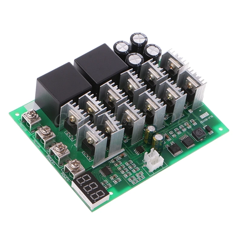 DC 10-55 V 12 V 24 V 36 V 48 V 55 V 100A регулятор скорости двигателя PWM HHO RC переключатель обратного управления с светодиодный дисплеем