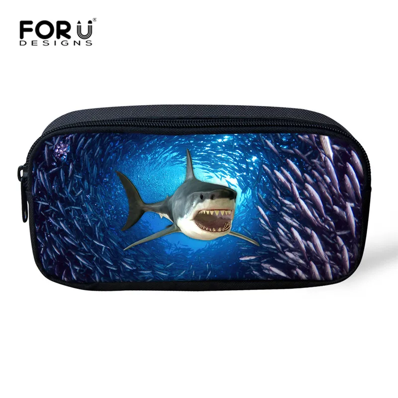 C0307K FORUDESIGNS/детские школьные сумки, набор для девочек и мальчиков, Акула, дельфины, школьный рюкзак для детей, рюкзак для начальной школы, детский портфель, Mochila - Цвет: C0307K