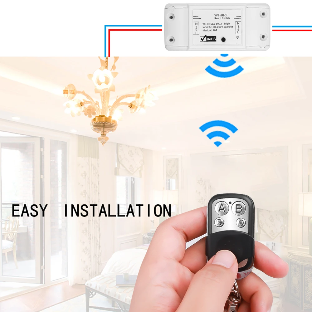 Умный Модуль Автоматизации Wi Fi для дома переключатель Wifi беспроводной