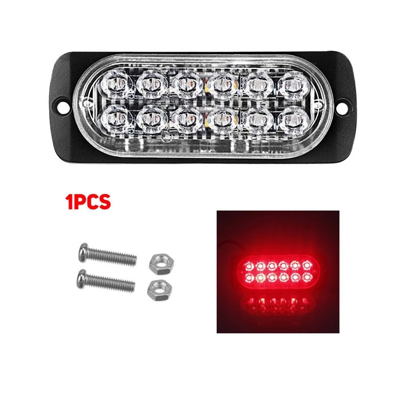 4 шт. Красный 12/Led аварийная вспышка свет автомобиль внедорожник Грузовик