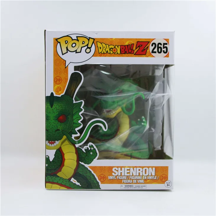 Funko pop 15 см аниме Dragon Ball SHENRON& SHENLONG ПВХ фигурка Коллекционная модель игрушки для детей подарок на день рождения с коробкой - Цвет: with box