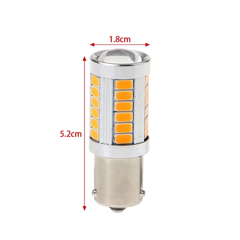 Светодиодный указатель поворота 12 в пост. Тока BAU15S PY21W 150 градусов 33 SMD 5630