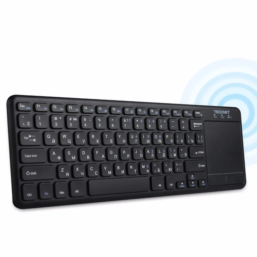Мини Беспроводной Bluetooth Touch русская клавиатура с тачпадом для Windows PC Smart ТВ ОС Android