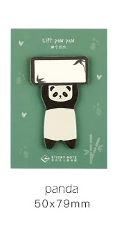 panda Kawaii милые Шиба ину панда кошка наклейка с медведем маркер Закладка блокнот палочка флаги Agenda Sticky Note школьные принадлежности sl1725 - Цвет: panda