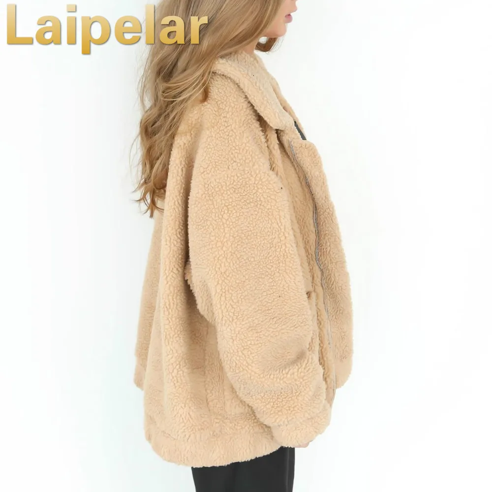 Laipelar женский зимний Свободный вязаный джемпер с длинным рукавом кардиган