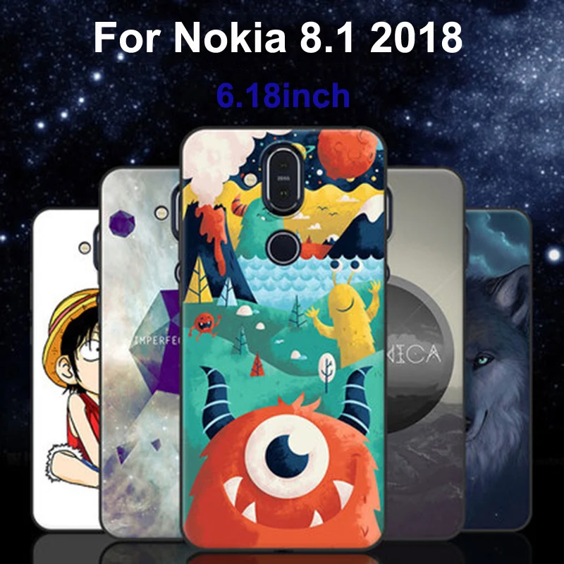 6 18 &quotдля Nokia 8 1 2018 чехол милый мультяшный мягкий для телефона TA 1131 защитный Nokia8.1