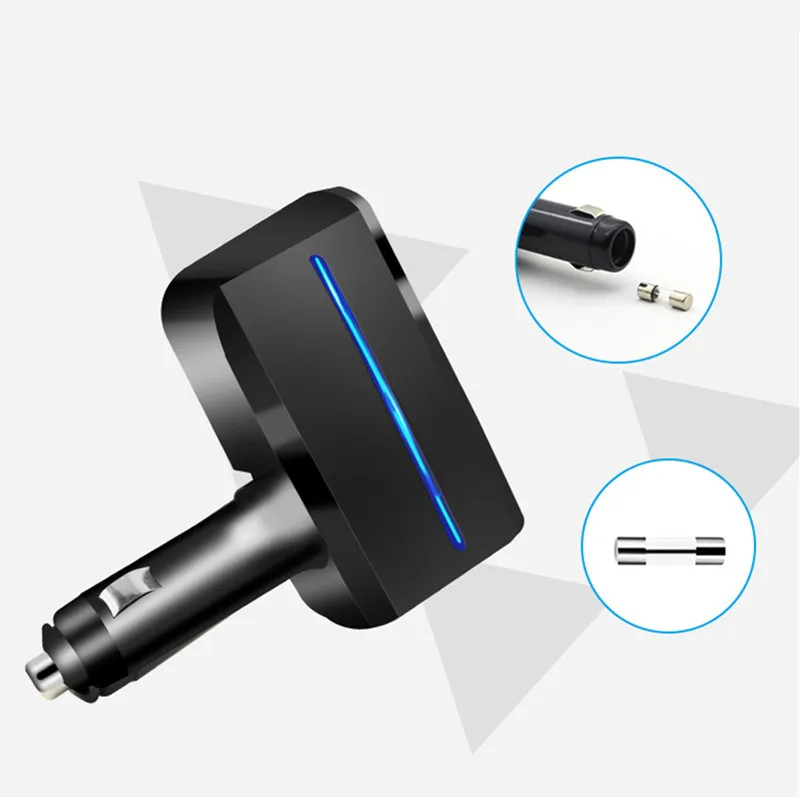 3.1A двойной Переходник USB для зарядки в машине 12-24V Быстрая зарядка LED зарядное