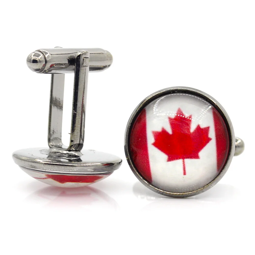 Купить один получить бесплатно новый стиль круглые канадские запонки с