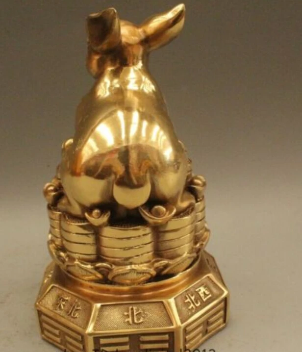Подробная информация о 8 &quotКитайский Фэншуй Латунь Зодиак Год Кролика Монета