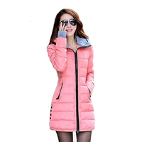 2018 winter new cotton coat womens long section large size womens cotton gloves jacket winter