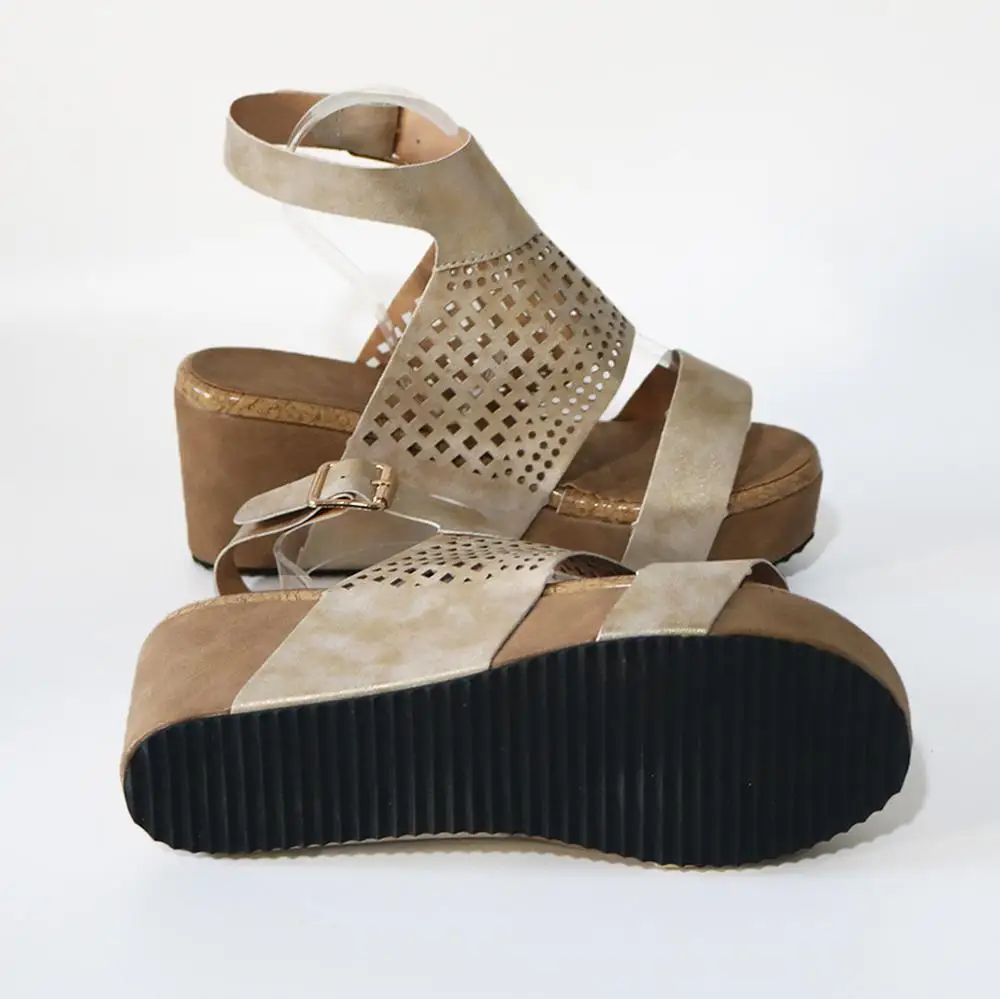 Сандалии YOUYEDIAN женские на танкетке босоножки платформе туфли с пряжкой в стиле