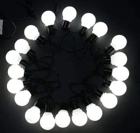 White 1 3/5M 20 LED String Light Outdoor Fairy Lights Garland G45 Bulbs Garden Home Wedding Christmas Decoration Lights* EGH010 - Испускаемый цвет: White 1