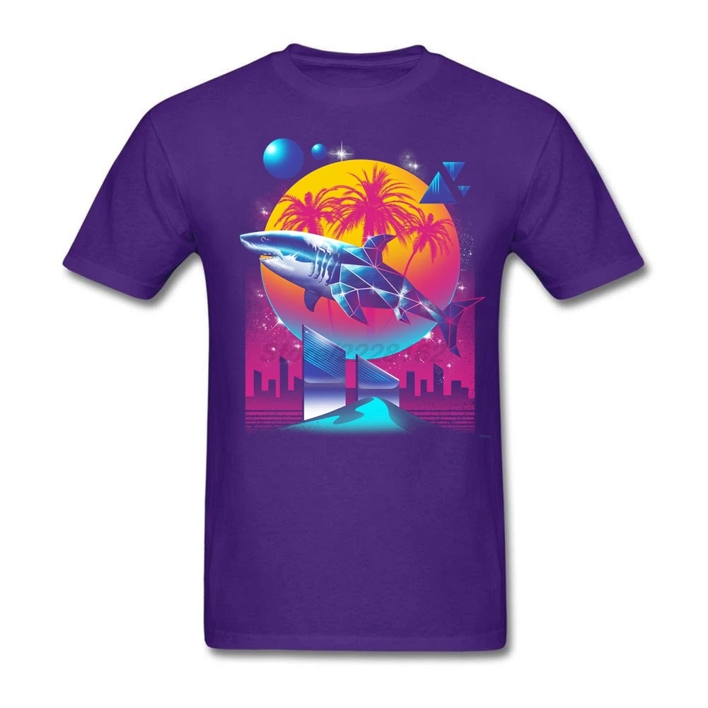 Rad Shark Men Casual Tshirt Own T-shirt Adult Tee Tops Print Natural 100% Cotton Round Neck Short Sleeve Fashion O-neck | Мужская одежда