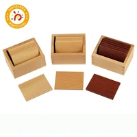 montessori kids toys high quality wooden baric tablets with box early childhood education preschool training