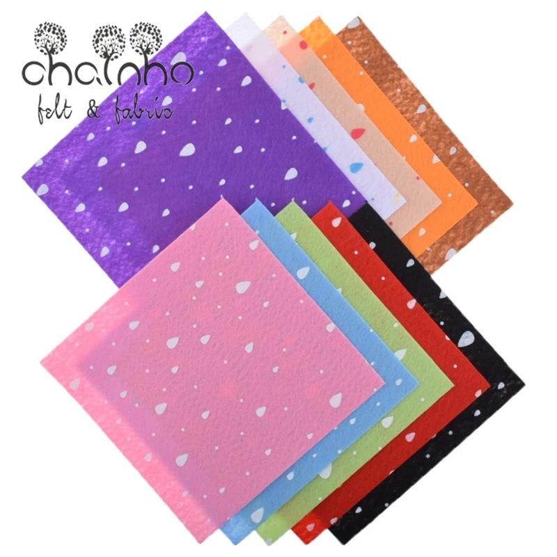 Печатная войлочная Нетканая ткань толщиной 1 мм полиэфирная для шитья кукол