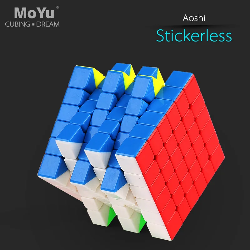 MoYu Aoshi GTS M 6x6x6 Магнитный GTSM магический скоростной куб головоломка профессиональная Магическая GTS 6 M 3x3 магнит Развивающие игрушки для детей - Цвет: Aoshi GTS color