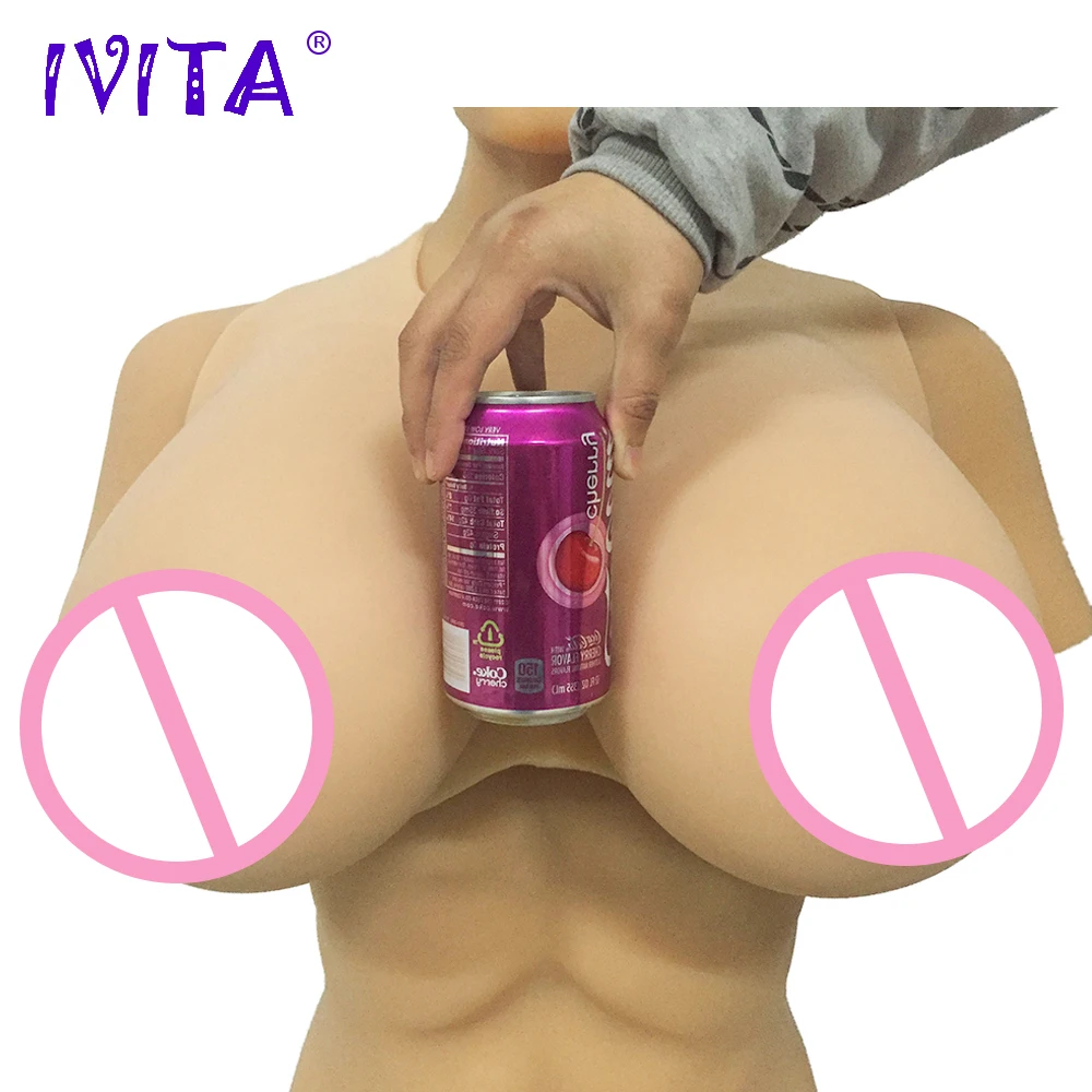 Искусственная грудь IVITA 5300 г реалистичные силиконовые формы груди для