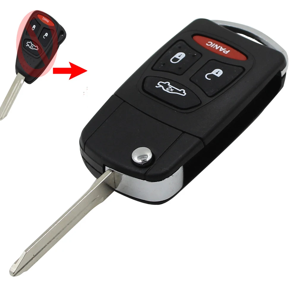 Дистанционный ключ для Dodge Jeep Commander Grand Cherokee Chrysler Aspen 300 Dakota Durango раскладной чехол Fob
