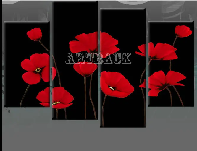 

Red Orchid Rose 4pcs/Set 5D Diamond Embroidery Flower 3d Diy Diamond Painting Full Square Drill Rhinestone Mosaic Painting