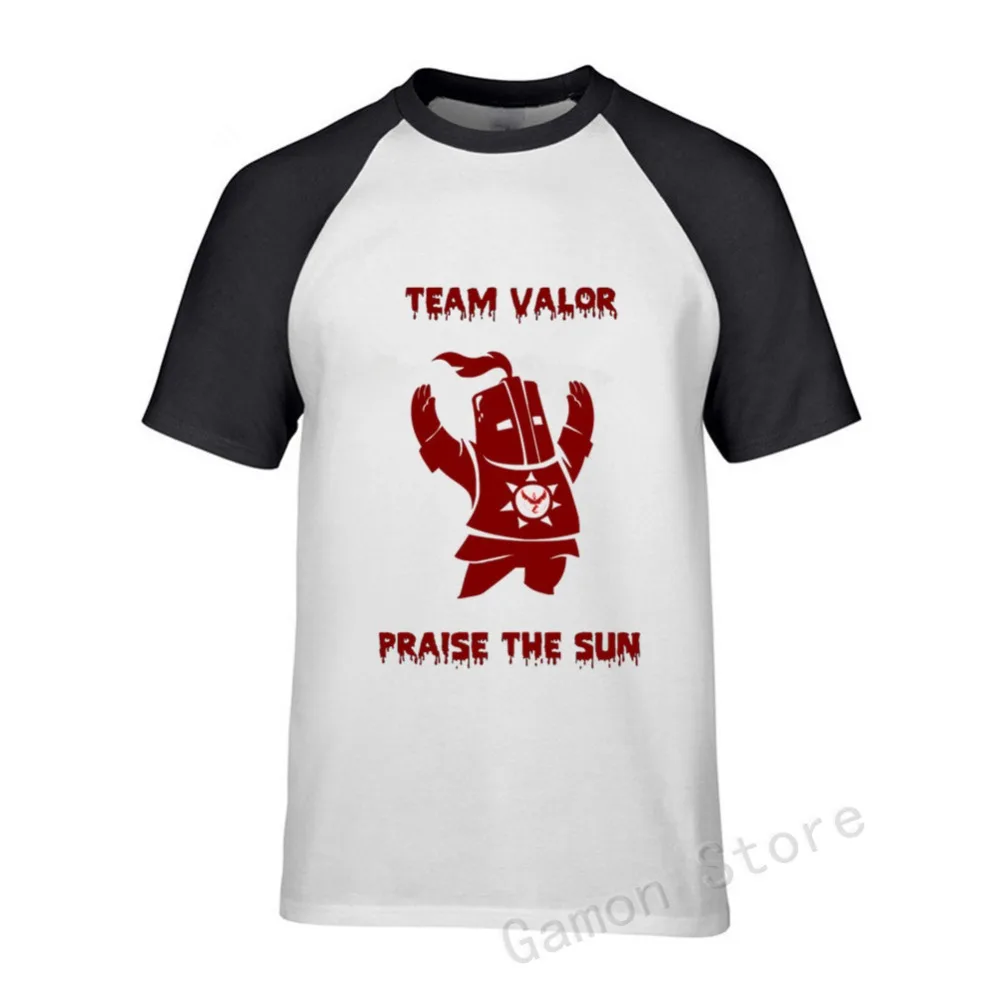 Newest Dark Souls 3 Men T-shirt Praise The Sun Short Sleeve T Shirt Adult Shirts For Mens Crewneck Male Unique | Мужская одежда