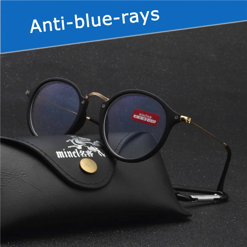 MINCL/ 2019 новые ретро круглые леопардовые очки для чтения анти синяя Смола плюс